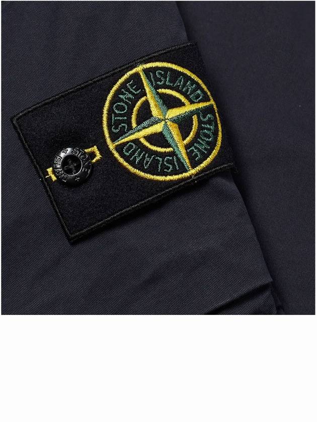 Wappen Patch Cotton Straight Pants Navy - STONE ISLAND - BALAAN 8