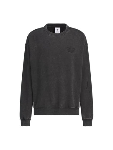 Washed Crew Sweatshirt Black - ADIDAS - BALAAN 1