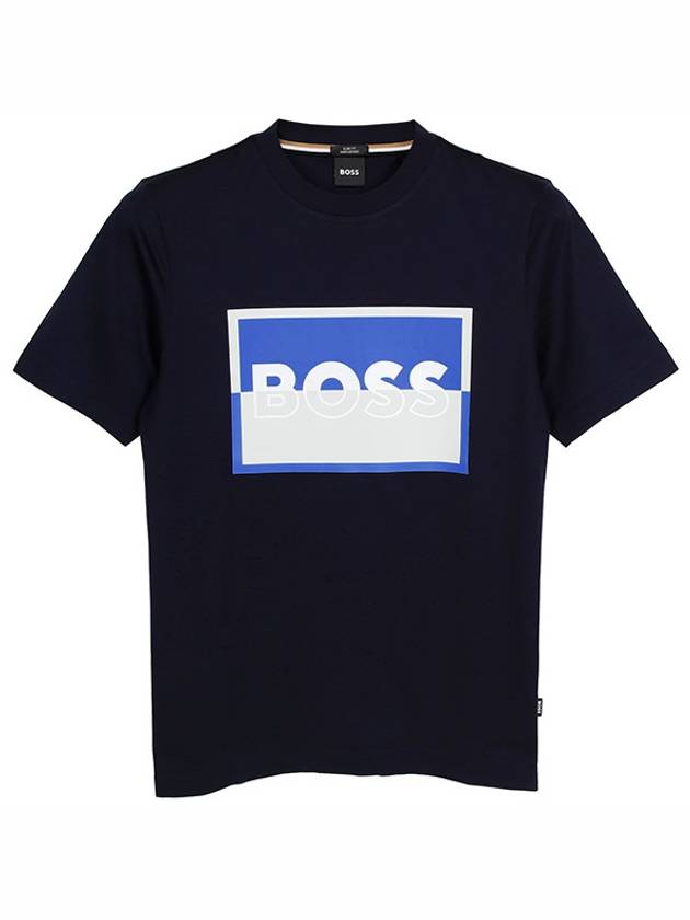 Dark blue logo t shirt for women 50481602 404 - HUGO BOSS - BALAAN 2