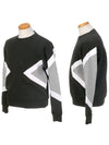 Geometric Neoprene Sweatshirt Khaki Grey - NEIL BARRETT - BALAAN 3