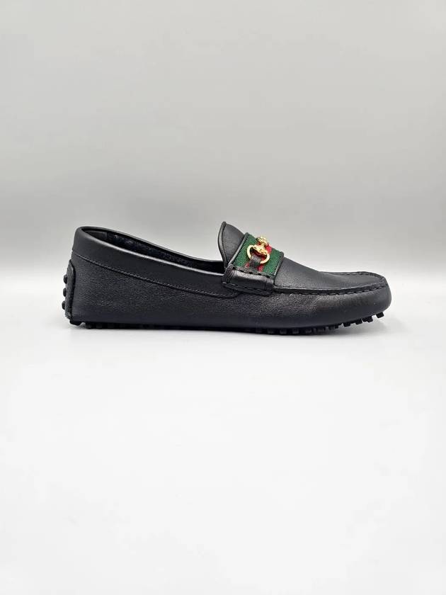 Web Horsebit Driving Shoes Black - GUCCI - BALAAN 5