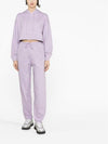 Organic Cotton Track Pants Purple - GANNI - BALAAN 4