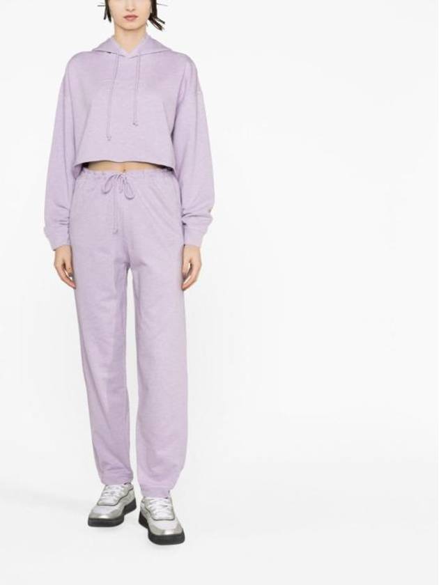 Organic Cotton Track Pants Purple - GANNI - BALAAN 4