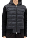 Quilted Wool Cardigan Black - MONCLER - BALAAN 5