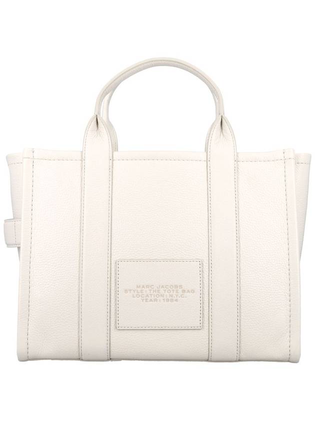 Logo Medium Leather Tote Bag Ivory - MARC JACOBS - BALAAN 5