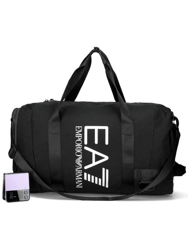 EA7 Logo Duffel Bag Black - EMPORIO ARMANI - BALAAN 3