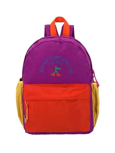 Bag B224AI019 991 Circle Logo Cherry Color Block Backpack - BOBO CHOSES - BALAAN 1