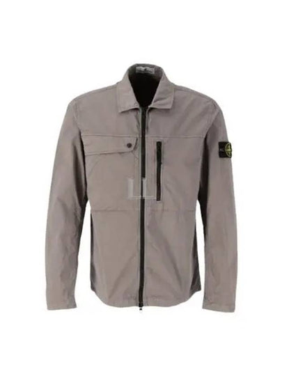 Supima Cotton Twill Stretch-TC Jacket Brown - STONE ISLAND - BALAAN 2