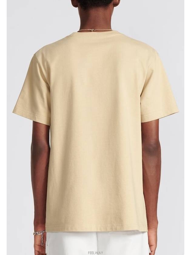 Couture Relaxed Fit Short Sleeve T-Shirt Beige - DIOR - BALAAN 5