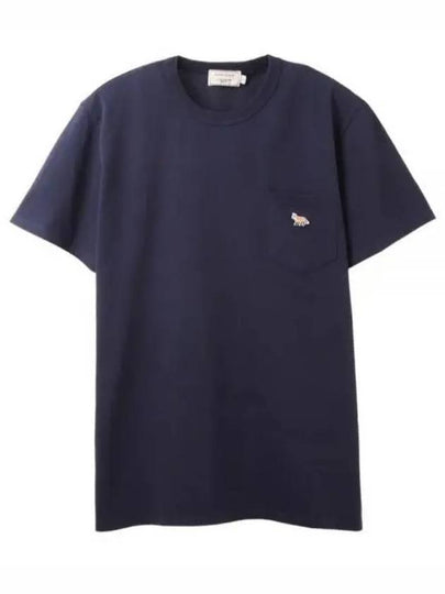 Baby Fox Patch Pocket Short Sleeve T-Shirt Navy - MAISON KITSUNE - BALAAN 2