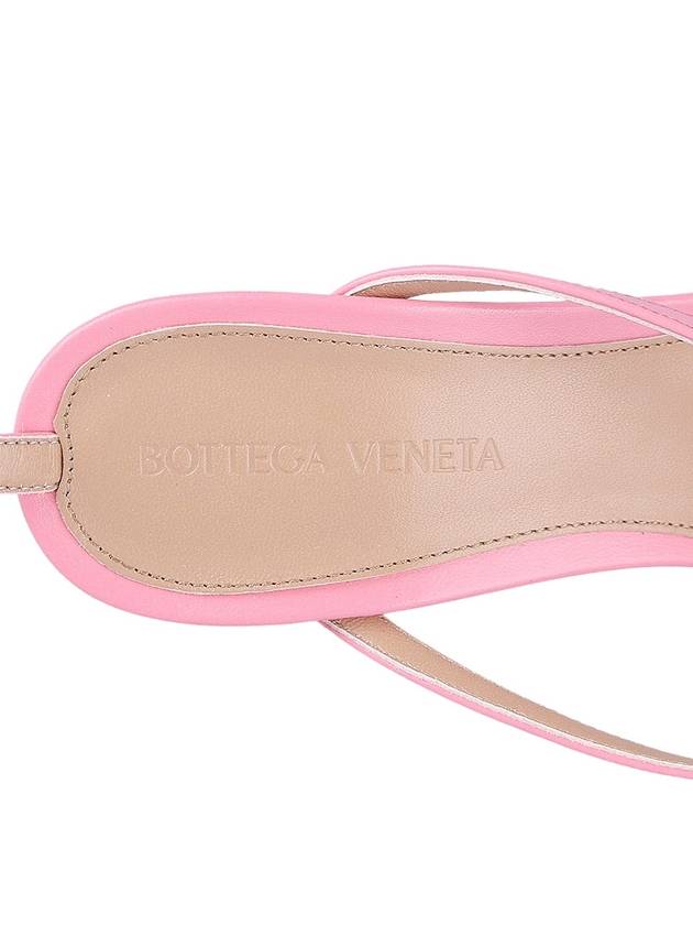 Stretch Leather Sandal Heels Pink - BOTTEGA VENETA - BALAAN 9