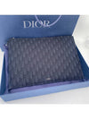 A4 Pouch Black  Oblique Jacquard - DIOR - BALAAN 3