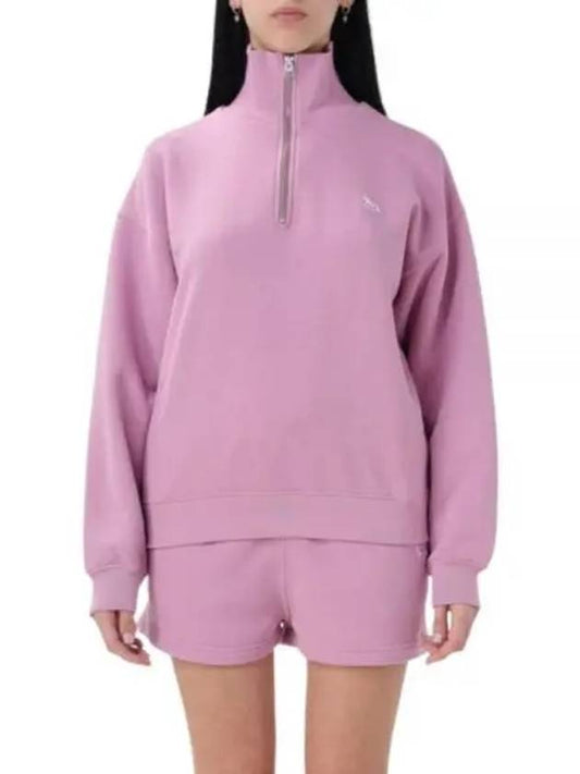 Baby Fox Half Zip Up Sweatshirt Pink - MAISON KITSUNE - BALAAN 2