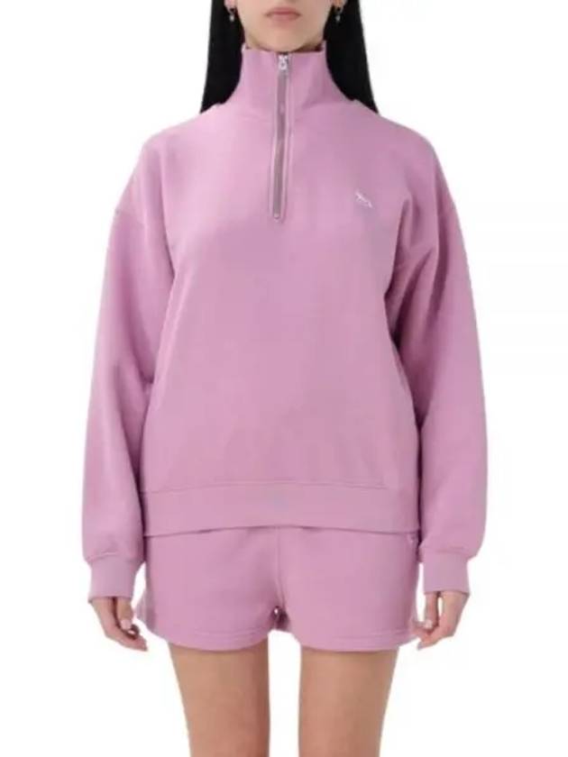 Baby Fox Half Zip Up Sweatshirt Pink - MAISON KITSUNE - BALAAN 2