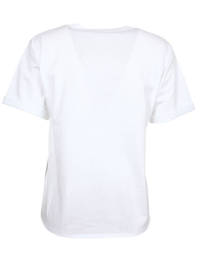 Rive Gauche Short Sleeve T-Shirt White - SAINT LAURENT - BALAAN 6