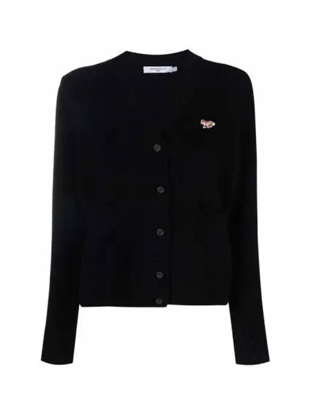 Baby Fox Patch Boxy Cardigan Black - MAISON KITSUNE - BALAAN 2