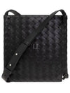 Intrecciato Flat Loop Small Cross Bag Black - BOTTEGA VENETA - BALAAN 2