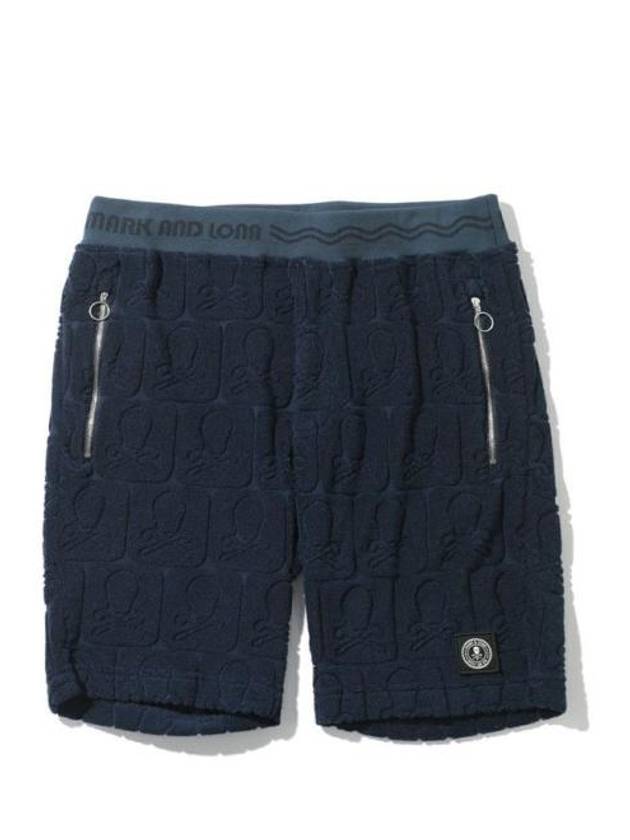 Men's Fader Pile Shorts Navy - MARK & LONA - BALAAN 2