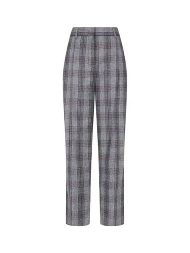 Women s Two Tuck Check Pattern Pants Dark Gray - PAUL SMITH - BALAAN 1