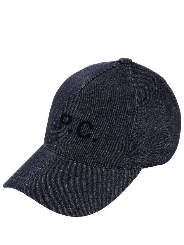 VPC Velvet Logo Denim Ball Cap Blue - A.P.C. - BALAAN 2