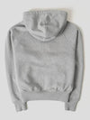 Ami De Coeur Embroid Logo Hoodie Zip-up Grey - AMI - BALAAN 4