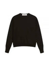 Round Neck Wool Knit Top Black - GOLDEN GOOSE - BALAAN 2