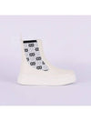 GG Jersey Leather Chelsea Boots White - GUCCI - BALAAN 3