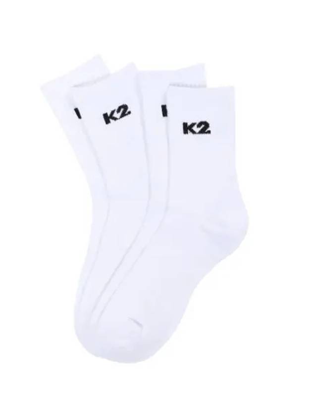 K2 Basic Cotton Mountain Socks 2PKS White - KATE - BALAAN 1