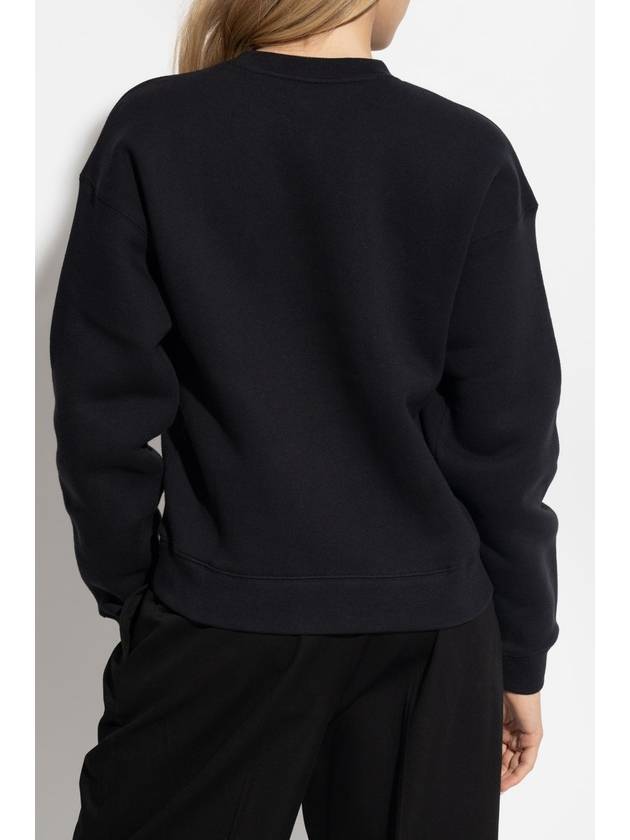 Maison Kitsuné Sweatshirt With Embroidered Logo, Women's, Black - MAISON KITSUNE - BALAAN 4