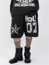 Reversible printed knit pantsCharcoal - HOLY NUMBER 7 - BALAAN 1