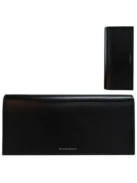 Classic 4G Logo Leather Long Wallet Black - GIVENCHY - BALAAN 2