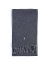 Reversible Wool Blend Muffler Grey - POLO RALPH LAUREN - BALAAN 5