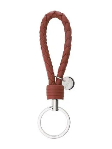 Intrecciato leather key ring holder - BOTTEGA VENETA - BALAAN 1