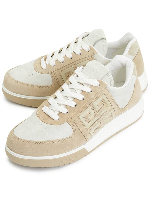 G4 Suede Low Top Sneakers Beige - GIVENCHY - BALAAN 2