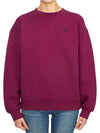 Women's Bold Fox Head Patch Comfort Sweatshirt Purple - MAISON KITSUNE - BALAAN 2