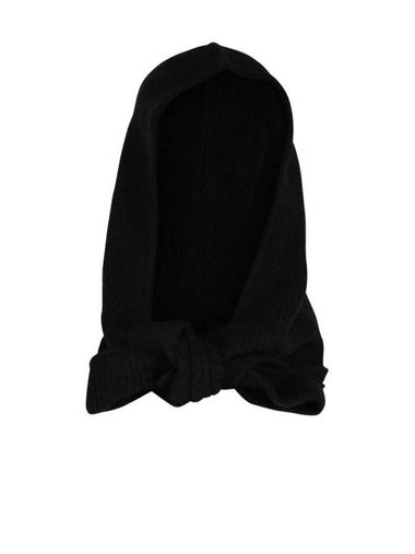 Soft Wool Balaclava Black - GANNI - BALAAN 1