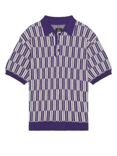 24 Polo Sweater Purple OT267 - NEEDLES - BALAAN 1