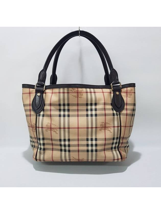 Checked tote shoulder bag - BURBERRY - BALAAN 4