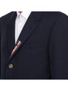 Typewriter Cloth Grosgrain Placket Sport Jacket Navy - THOM BROWNE - BALAAN 9