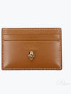 Skull Embellished Card Wallet Brown - ALEXANDER MCQUEEN - BALAAN 2