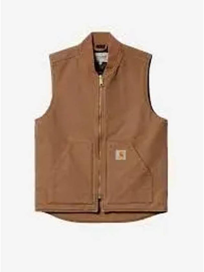 Logo Patch Zipper Vest Hamilton Brown - CARHARTT WIP - BALAAN 2