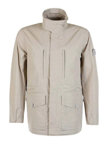 Ghost Piece High Neck Jacket Beige - STONE ISLAND - BALAAN 1