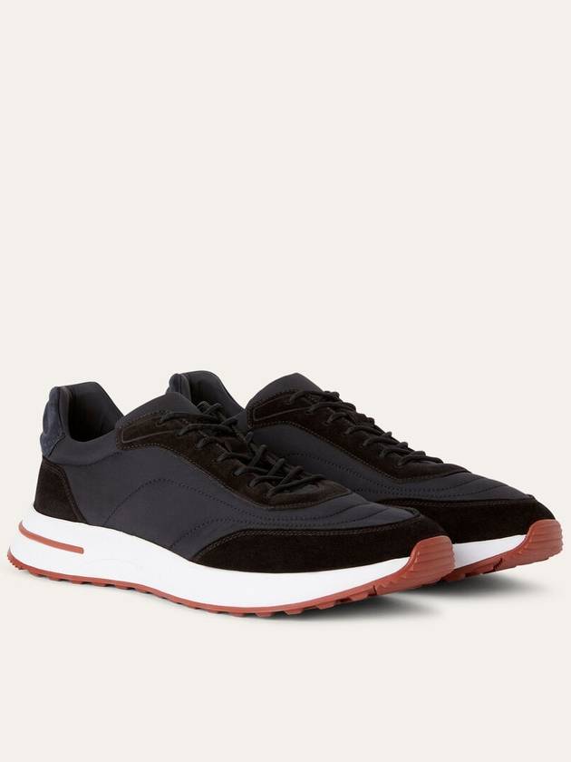 Week-End Walk Microfiber Storm System Sneakers Black - LORO PIANA - BALAAN 2