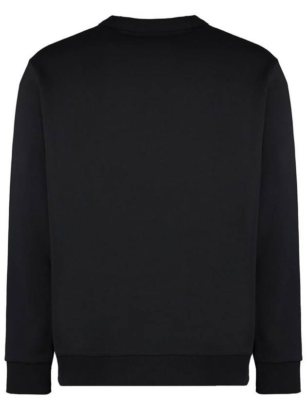 Logo Print Crew Neck Sweatshirt Black - BURBERRY - BALAAN 3