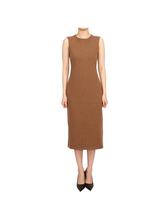 Nocera Sleeveless Long Dress Brown - MAX MARA - BALAAN 2