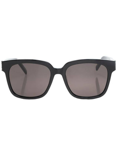 Eyewear Logo Plaque Acetate Sunglasses Black - SAINT LAURENT - BALAAN 1