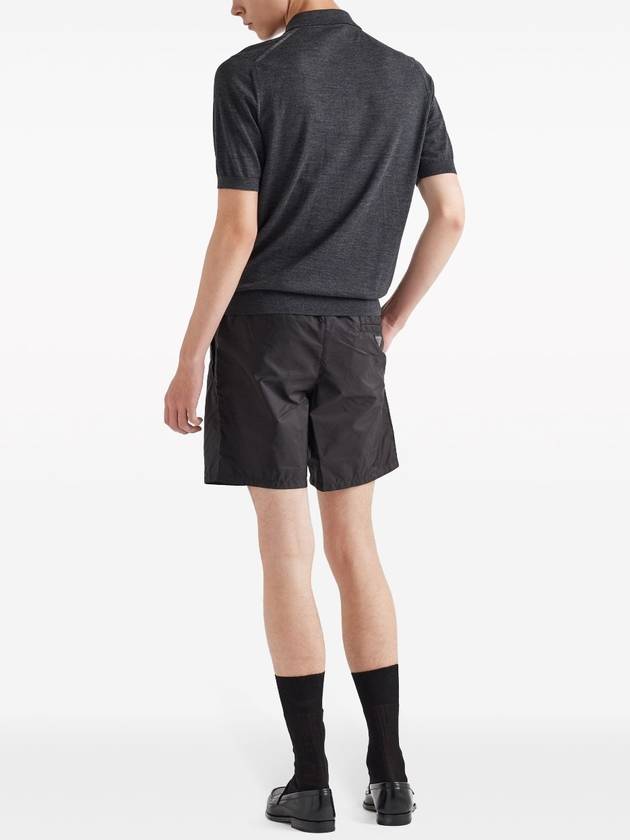 logo-plaque swim shorts - PRADA - BALAAN 3