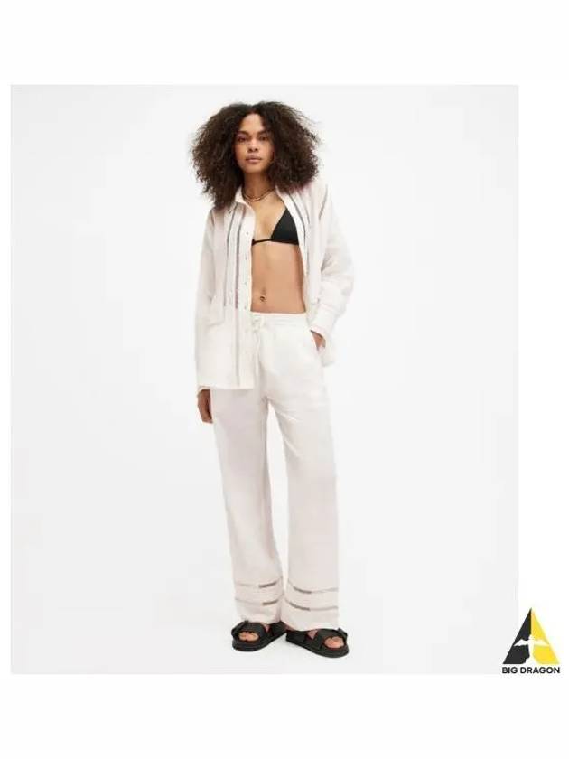 Jade linen trousers W028TA 4193 - ALLSAINTS - BALAAN 1