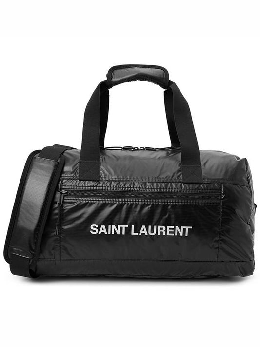 Nylon Zipper Pocket Duffel Bag Black - SAINT LAURENT - BALAAN 2