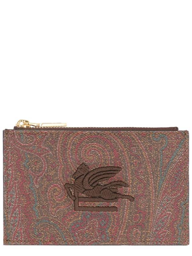 Etro Coated Canvas Card Holder - ETRO - BALAAN 1